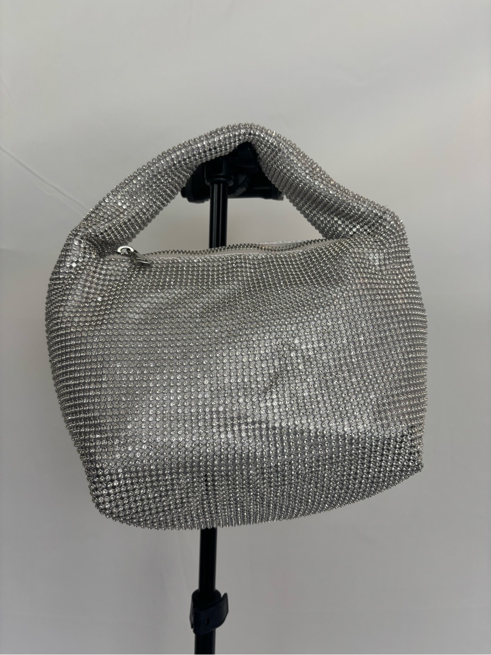 Target Silver Crystal Mesh Hobo Shoulder Bag